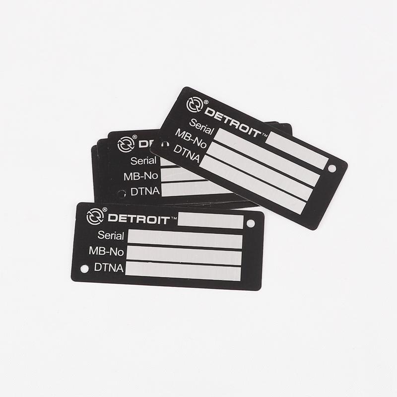 Engraved Aluminum nameplate
