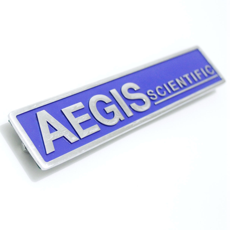 Metal Name Badge/Emblem Enamel Logo Screws back side 