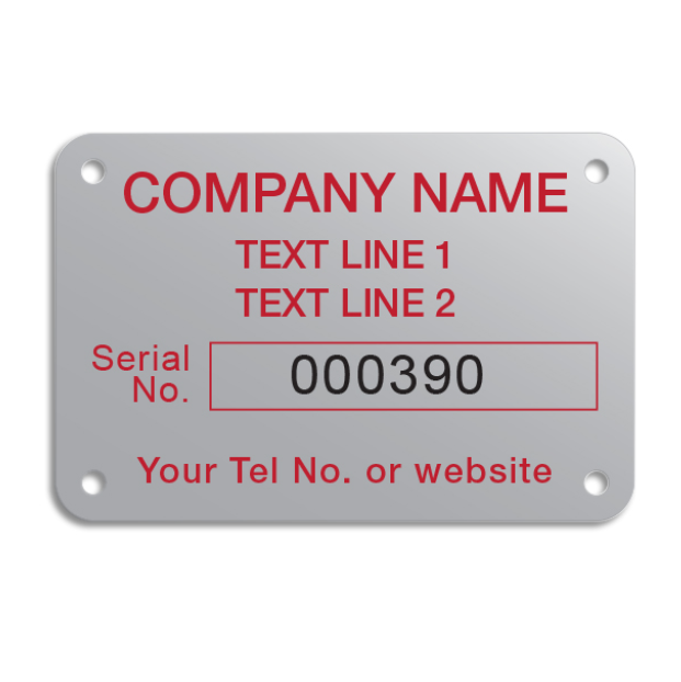  Anodised Aluminium Name Plates & Labels